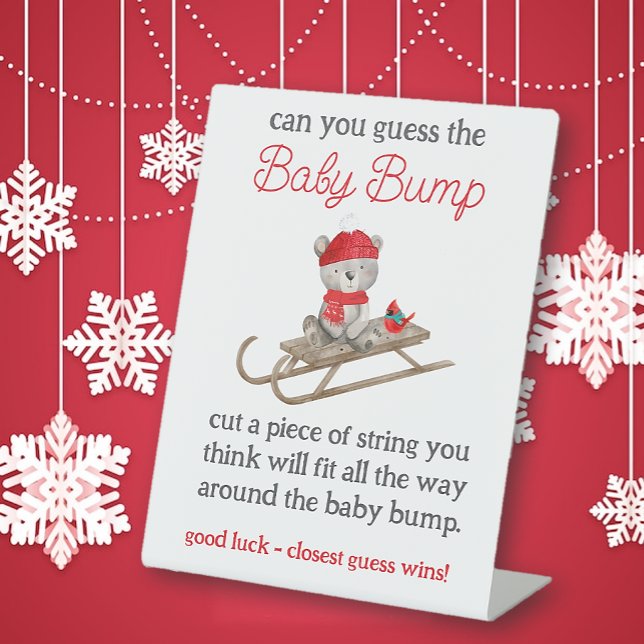 Signe De Table On peut vraiment attendre le Baby shower (Créateur téléchargé)