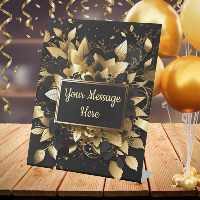 Signe De Table Or élégant personnalisé (Créateur téléchargé)