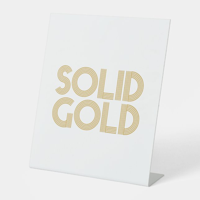 SIGNE DE TABLE OR SOLIDE (Recto)