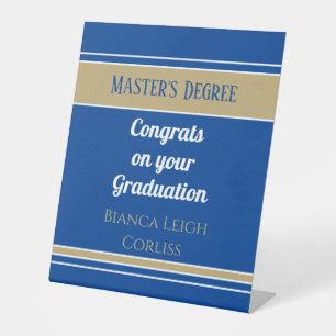 Signe De Table Ouah ! Master's Degree personnalisé