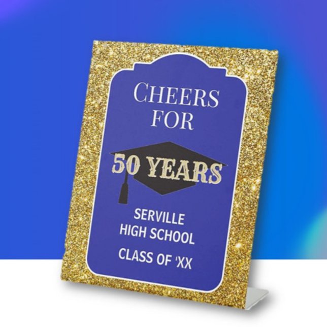 Signe De Table Ouais ! 50 Ans ! Réunion de classe SUR MESURE  (Créateur téléchargé)