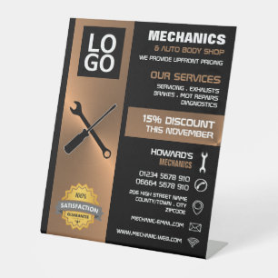 Signe De Table Outils mécaniques, Auto-mécanique/réparations Publ