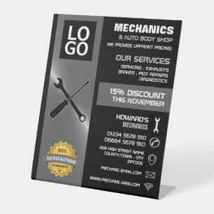 Signe De Table Outils mécaniques, Auto-mécanique/réparations Publ