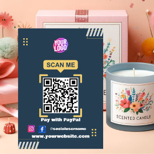 Signe De Table Paiement plus facile de Navy Modern