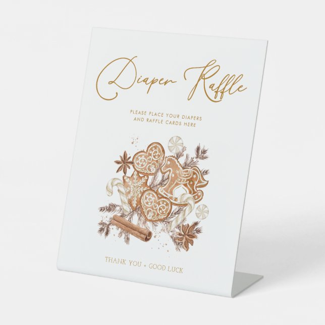 Signe De Table Pain d'épices Bébé Baby shower de chapelure (Recto)