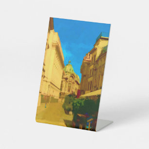 Signe De Table Pallace Bucarest peinture numérique Art Imprimer