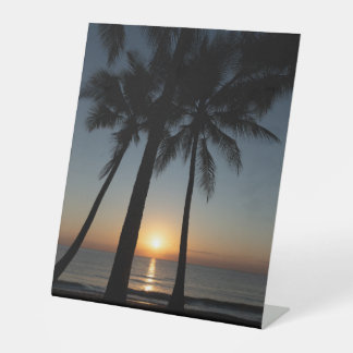 Signe De Table Palm Sunrise Décor Sign – Coastal Morning