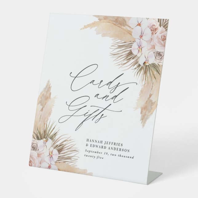 Signe De Table Pampas botanique séché pampas botanique naturel pa (Recto)