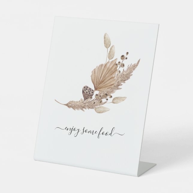 Signe De Table Pampas Grass Dégustez Quelques Baby showers (Recto)