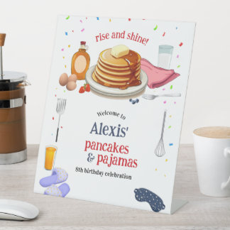 Signe De Table Pancakes et pyjamas Petite fête