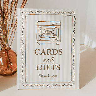 Signe De Table Pancarte Cartes et Cadeaux Bun in the Oven