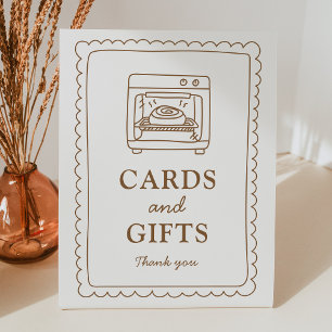 Signe De Table Pancarte Cartes et Cadeaux Bun in the Oven