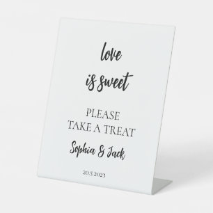 Signe De Table Pancarte d'amour minimaliste pour Baby Shower de m
