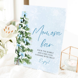 Signe De Table Pancarte de bar Momosa pour sapin de Noël aux ruba