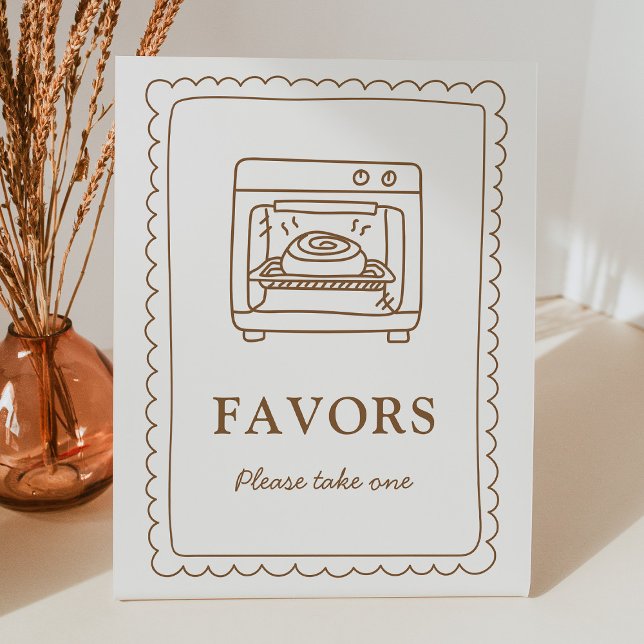 Signe De Table Pancarte de faveurs de Bun in the Oven (Créateur téléchargé)