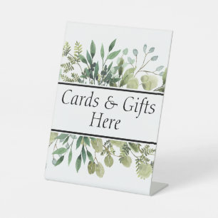 Signe De Table Pancarte de table de cadeaux de mariage Cartes & C
