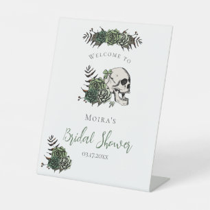 Signe De Table Pancarte de table de mariage gothique à fleurs bla