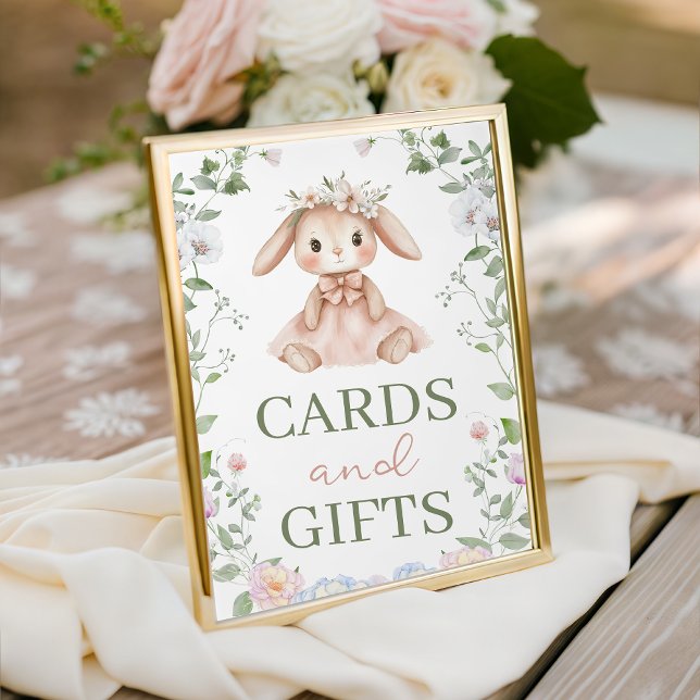 Signe De Table Pancarte de table pour cartes et cadeaux de lapin (Créateur téléchargé)