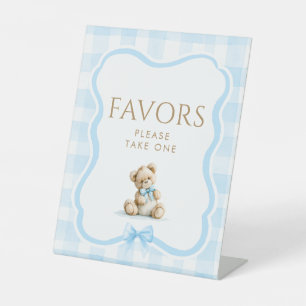 Signe De Table Pancarte de table pour Favors Ourson Mignon pour B