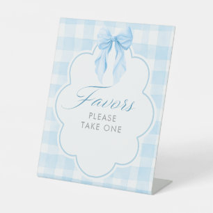Signe De Table Pancarte de table pour la baby shower Favors Dusty
