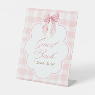 Signe De Table Pancarte de table pour livre d'or Baby Shower avec