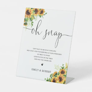 Signe De Table Pancarte Oh Snap Mariage Champêtre