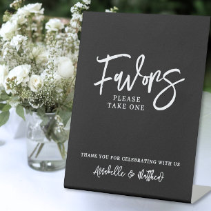 Signe De Table Pancarte pour la table des cadeaux de mariage
