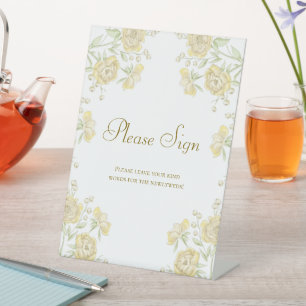 Signe De Table Pancarte pour le livre d'or des invités de mariage