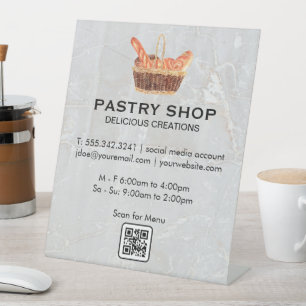 Signe De Table Panier de baguettes   Café