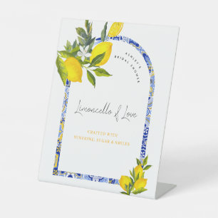 Signe De Table Panier de Limoncello pour Baby Shower Méditerranée