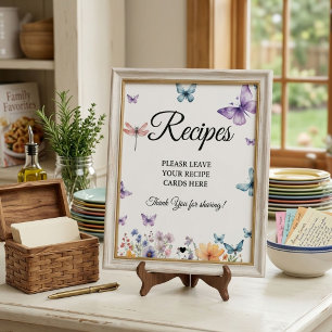 Signe De Table Papillons nuptiauxLaissez vos recettes douche nupt