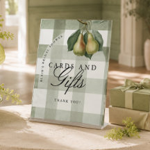 Parfait Duo Gingham Vintage Mariage de Rêve Shower
