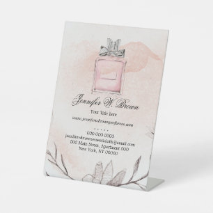 Signe De Table Parfum de parfumerie à l'aquarelle de la marque