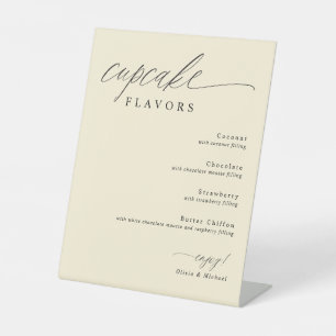 Signe De Table Parfums de Cupcake Table de Dessert Crème Mariage