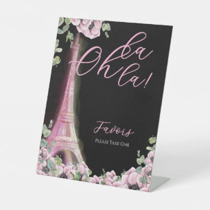 Signe De Table Parisian Oh La La Enterrement de Vie de Jeune Fill