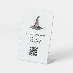 Signe De Table Partagez vos photos Baby shower QR Code Halloween