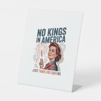 Signe De Table Pas de rois en Amérique Fabulous Queens Pride 2025