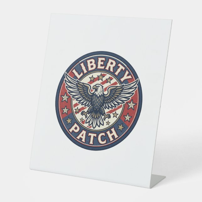 Signe De Table Patch de liberté patriotique Broderie (Recto)