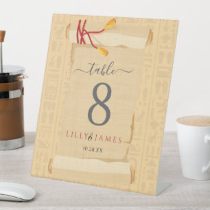 Signe De Table Patrimoine pharaonique faire-part de mariage sur p