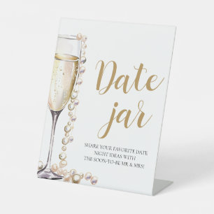 Signe De Table Pearl et Prosecco Date Nuit Idées Date Jar