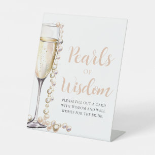 Signe De Table Pearles & Prosecco Champagne Pearles de sagesse