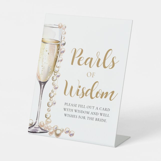 Signe De Table Pearles & Prosecco Champagne Pearles de sagesse (Recto)