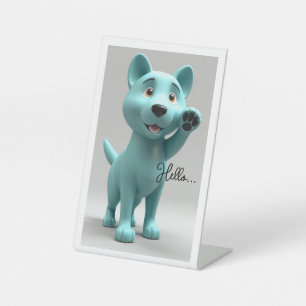 Signe De Table Pedestal en plastique