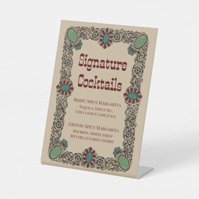 Signe De Table Pedestal Sign (Recto)