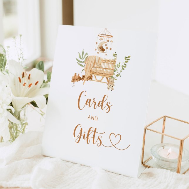 Signe De Table Pépinière Boho Cartes et cadeaux (Créateur téléchargé)