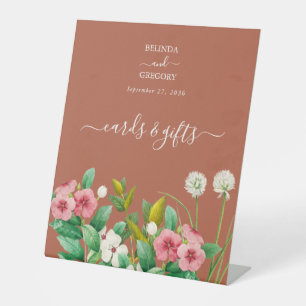 Signe De Table Périwinkle Orange Terracotta Cartes Cadeaux Mariag