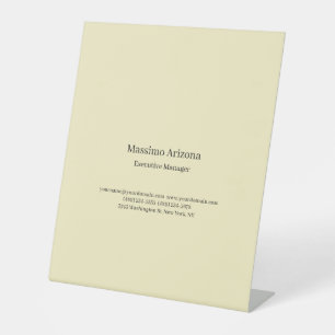 Signe De Table Perle Dorée Plain Professionnel Moderne Minimailst