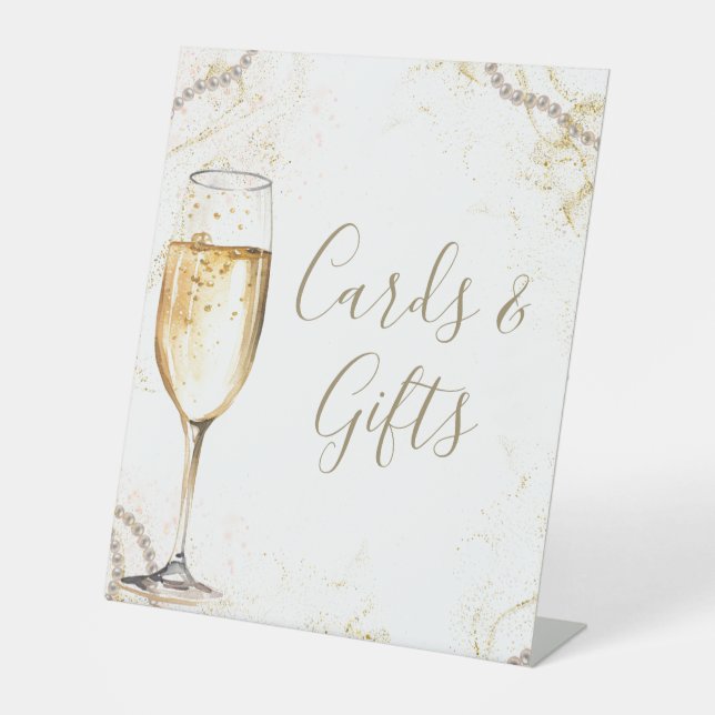 Signe De Table Perles et Cartes & Cadeaux Prosecco (Recto)