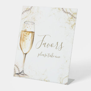 Signe De Table Perles et faveurs de Prosecco