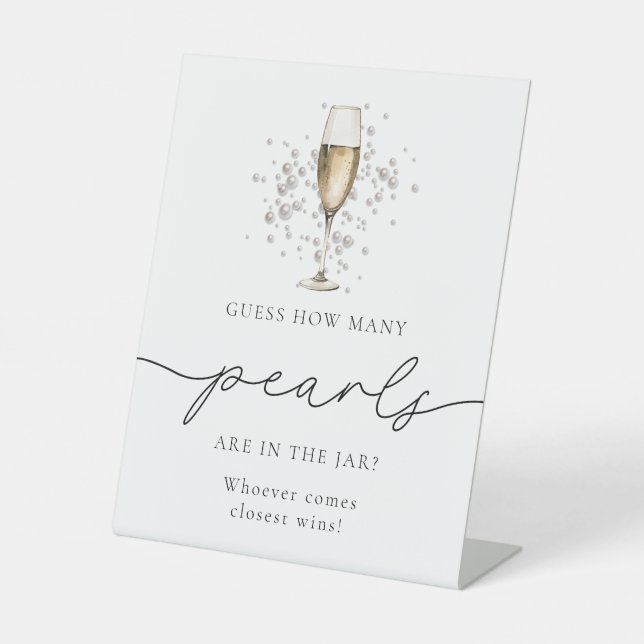 Signe De Table Perles et Procuco Devinez combien de perles jeu (Recto)